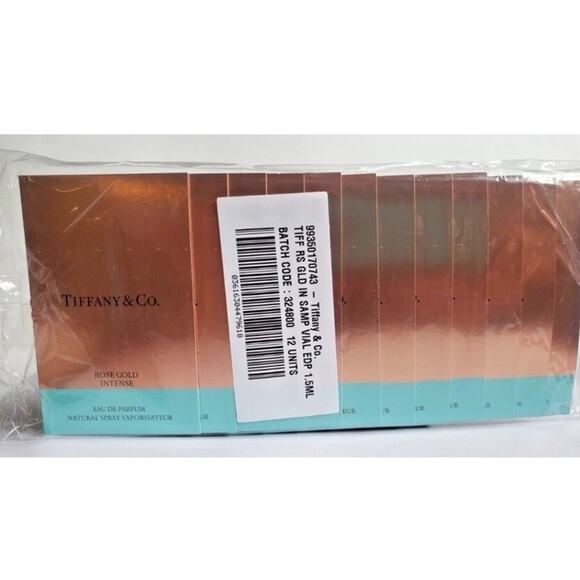 Tiffany & Co. Rose Gold Intense Eau de Parfum Sample Spray-12 NEW SAMPLES SEALED - Picture 1 of 3